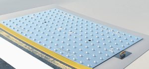 Finish surrounding concrete if necessary and remove any wet concrete on the top of the plates with a wet sponge.