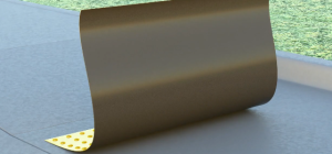 Roll and press the remaining exposed portion onto the surface.