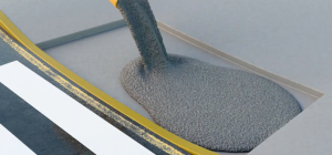 Pour concrete in designated area and finish to a smooth texture. Maintain a slump range of 4-7 to insure a successful installation.