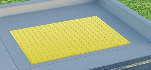 After insuring “General Conditions” have been met, and surface is clean as directed, place mat in desired final location (if mats are placed side by side leave a 1/8” gap between adjoining mats).